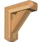 Ekena Millwork Traditional Craftsman Rough Sawn Bracket w/ Offset Brace, Western Red Cedar, 6"W x 18"D x 18"H BKT0604X18X18TRA04RWR - alternate 1